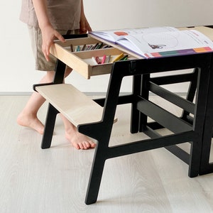 Convertible Helper Tower Сompact edition Super Light and Small, Learning Stool CV 12, PIDkids image 7