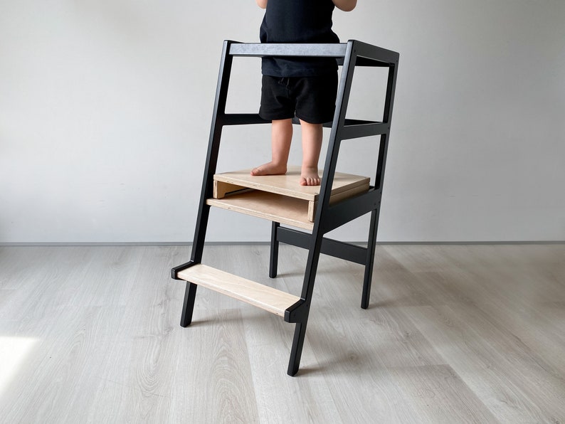 Convertible Learning Stool Platform: Toddler Height Booster ...