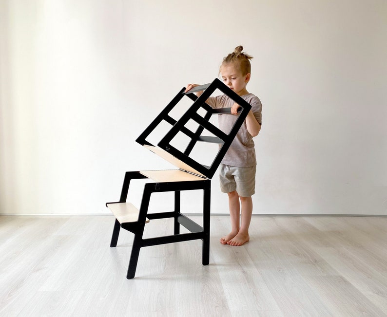 Convertible Helper Tower Сompact edition Super Light and Small, Learning Stool CV 12, PIDkids image 1