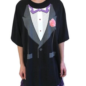 White Flower Tuxedo Tee T-Shirt WHITEFLOWER-PC61
