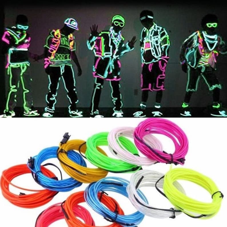 EL wire for DIY neon sign 1m Flexible EL Wire Neon light Etsy