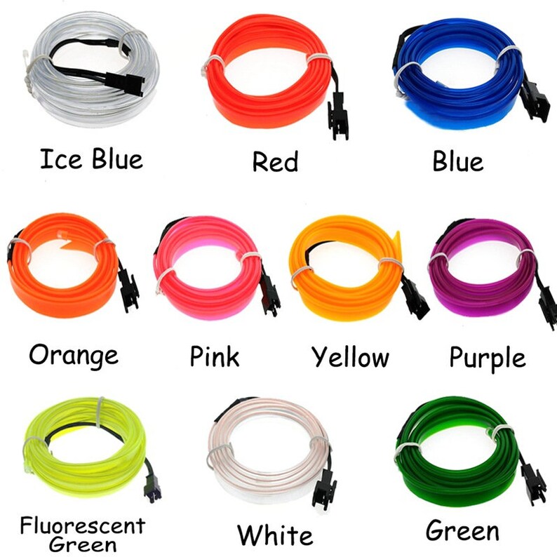 EL wire for DIY neon sign 1m Flexible EL Wire Neon light Etsy