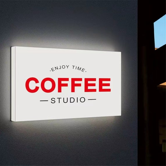 Outdoor Embossed Miniature LED Light Box Letters Sign for Express