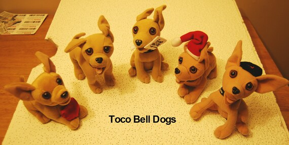 Lot Of 5 Different Yo Quiero Taco Bell Chihuahua Dogs Etsy
