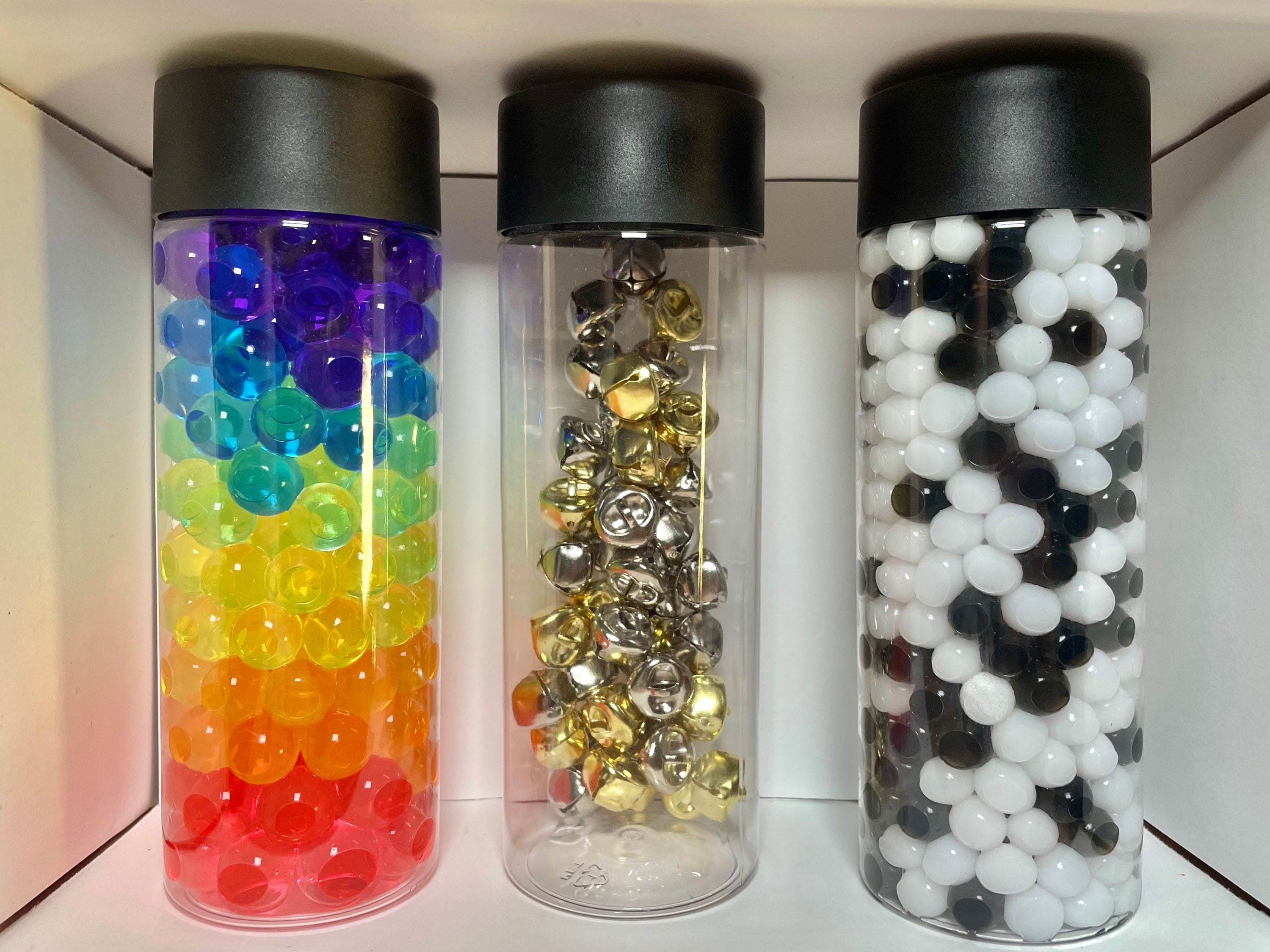 Set of Sensory Bottles Baby Sensory Bottle Christmas Gift Etsy