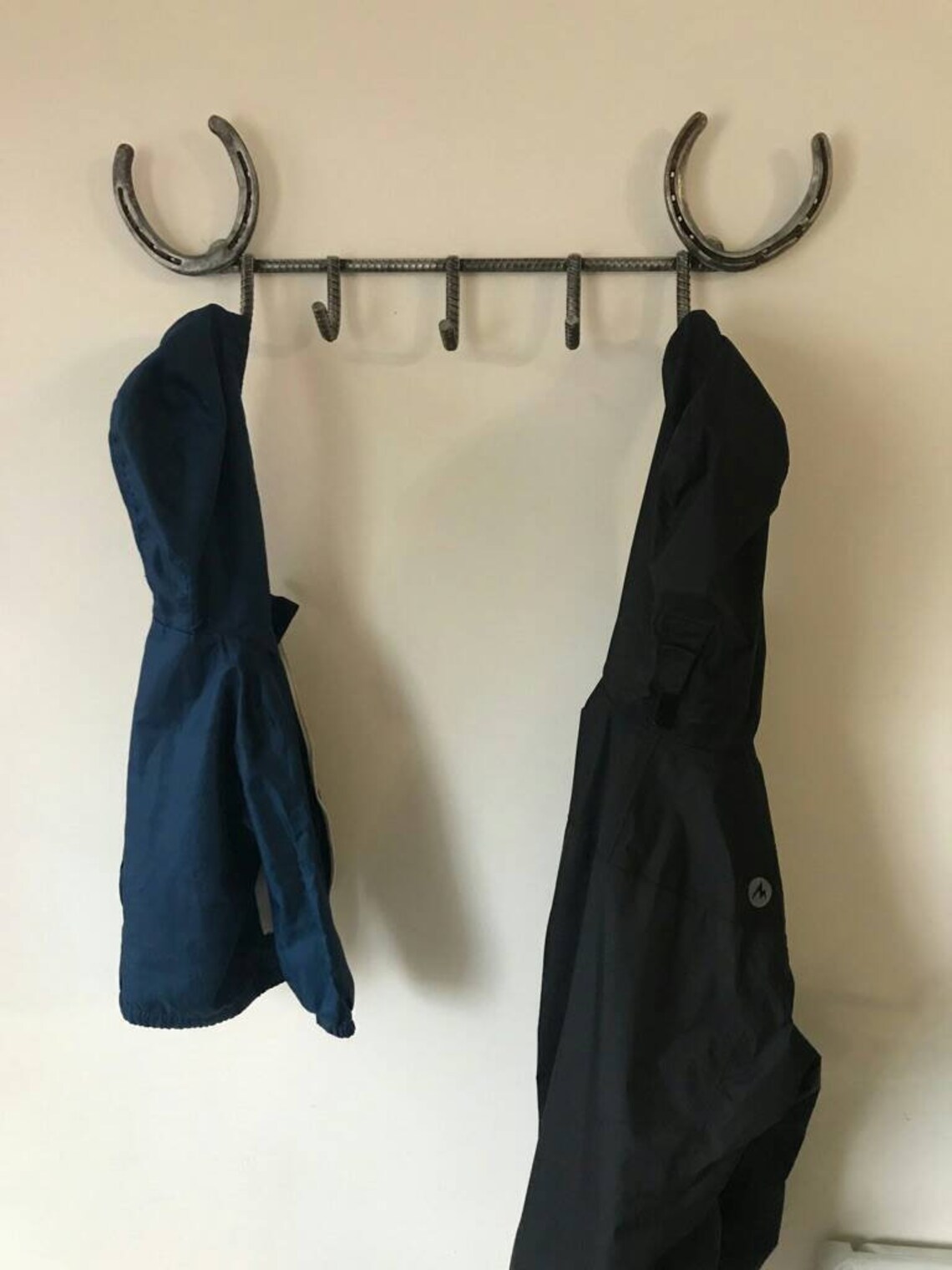 Rebar/horseshoe Coat Rack Etsy