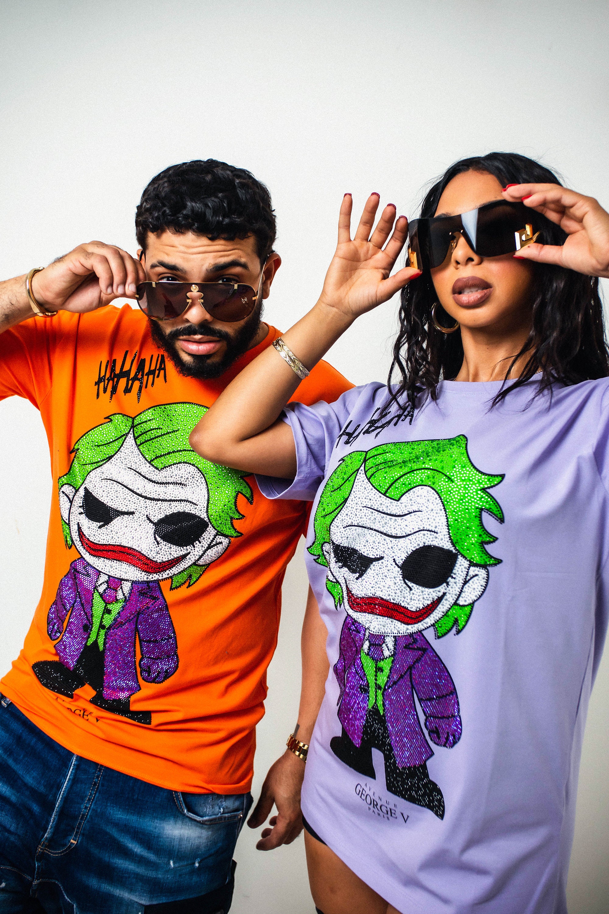 New Avenue George V Paris All Size Joker Guason T-shirt Crystal