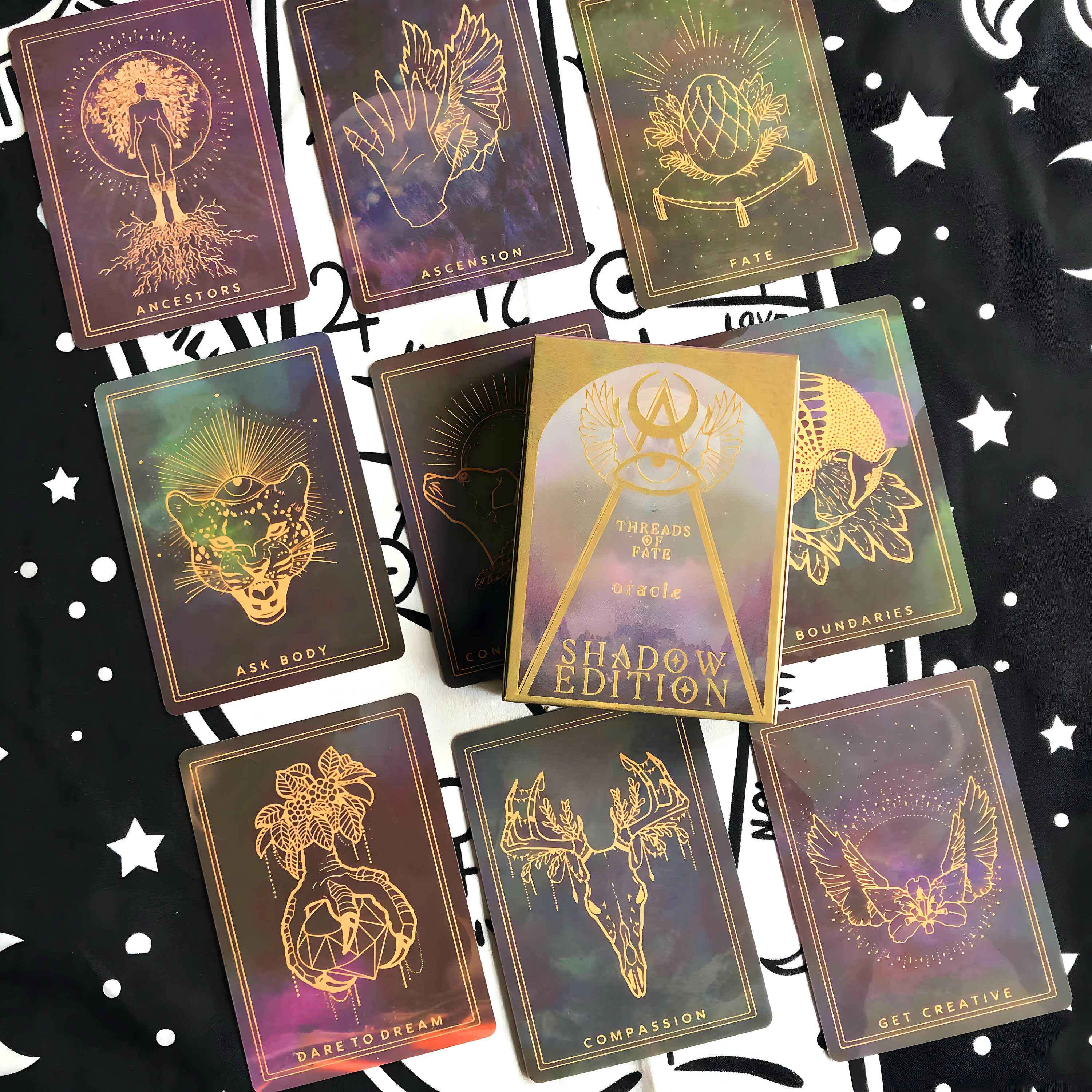 Threads of Fate Oracle Cards Deck shadow Edition Beginners - Etsy