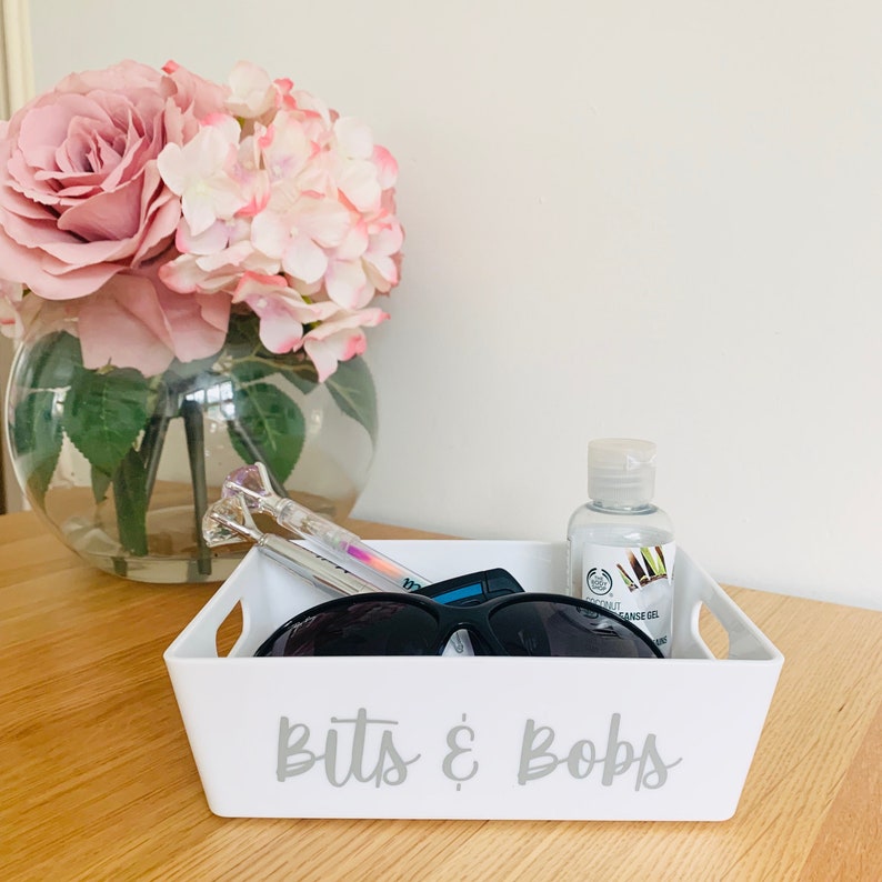 Multi Listing WHITE STORAGE BASKET Personalised Home Etsy