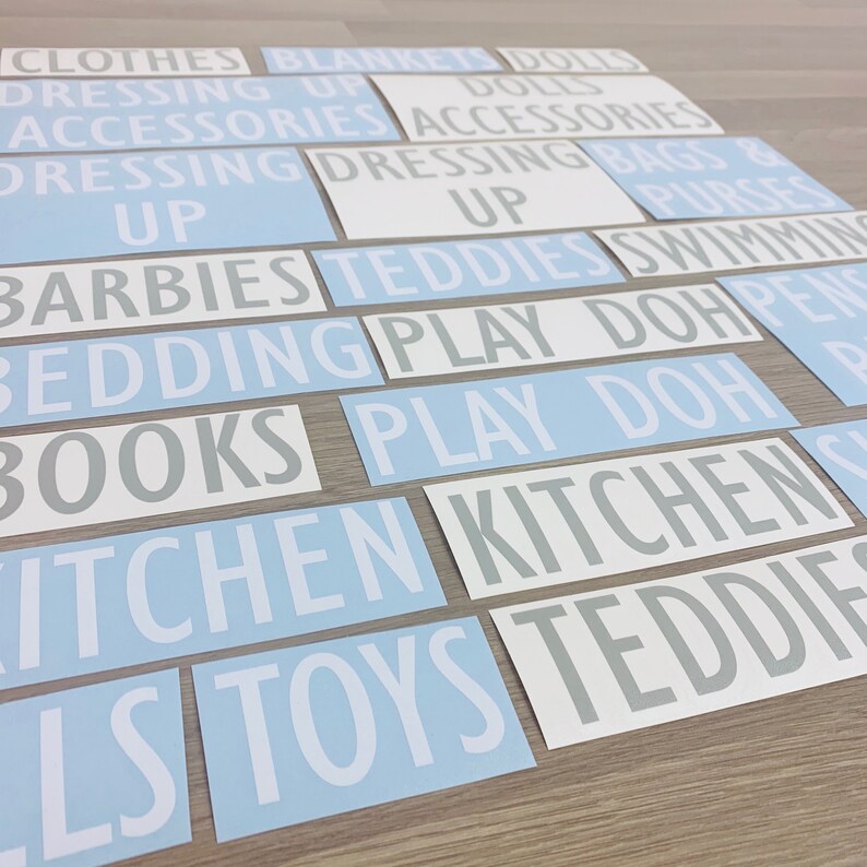 Ikea Kallax DRONA BOX STICKER Personalised Vinyl Labels Etsy