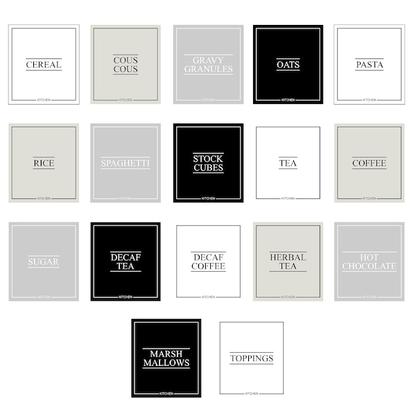 Pantry Labels Etsy UK