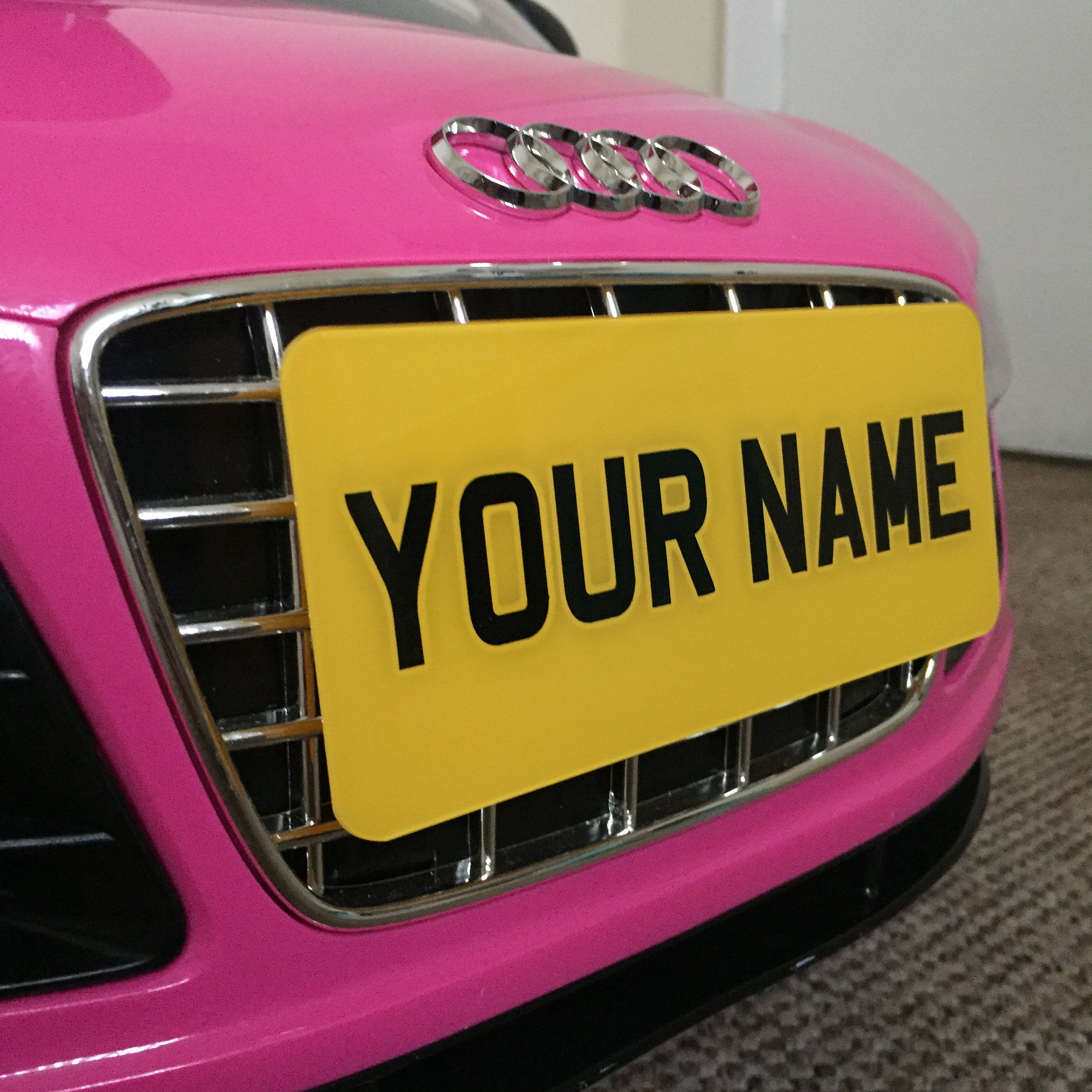 Childrens Personalised Plastic Number Plate Kids Ride on Toy Etsy UK