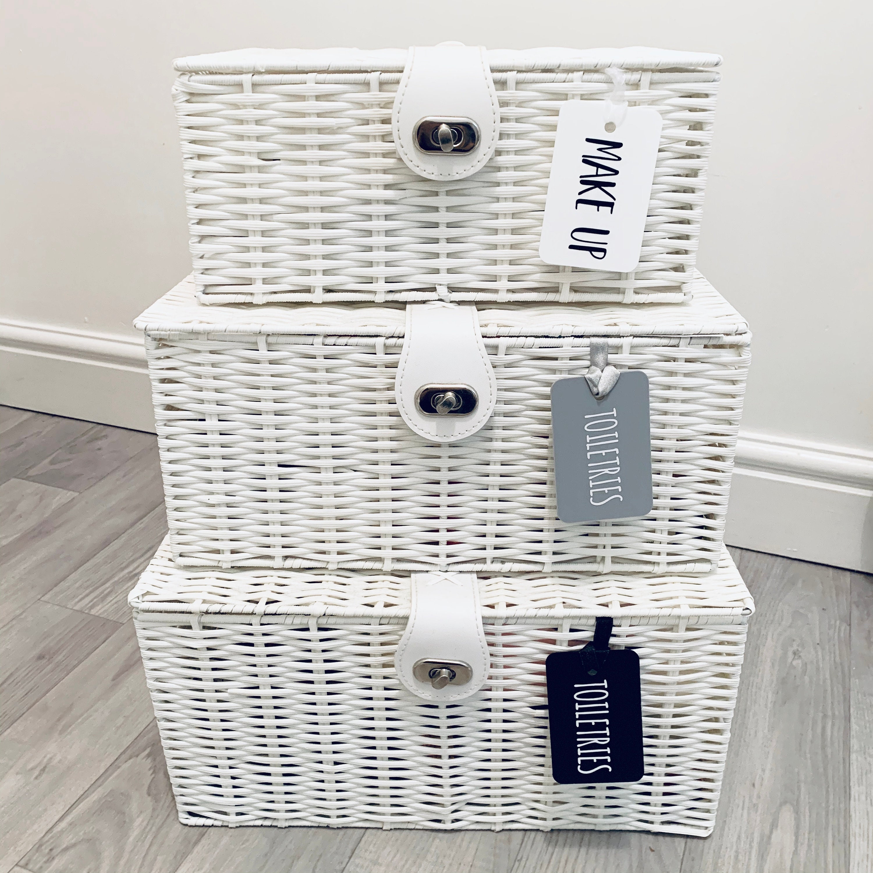 1 Hole Loop Tags Wicker Basket Label Tag Storage Box Etsy