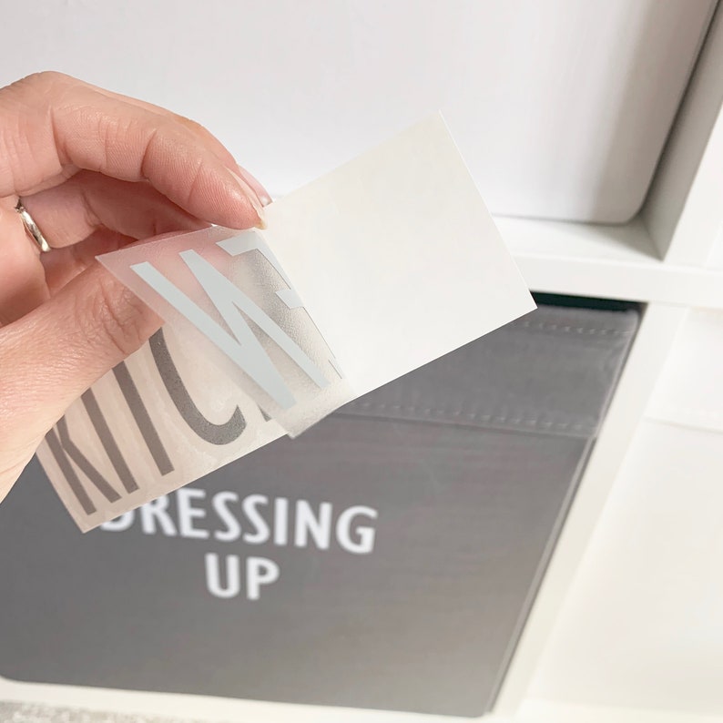 Ikea Kallax DRONA BOX STICKER Personalised Vinyl Labels Etsy