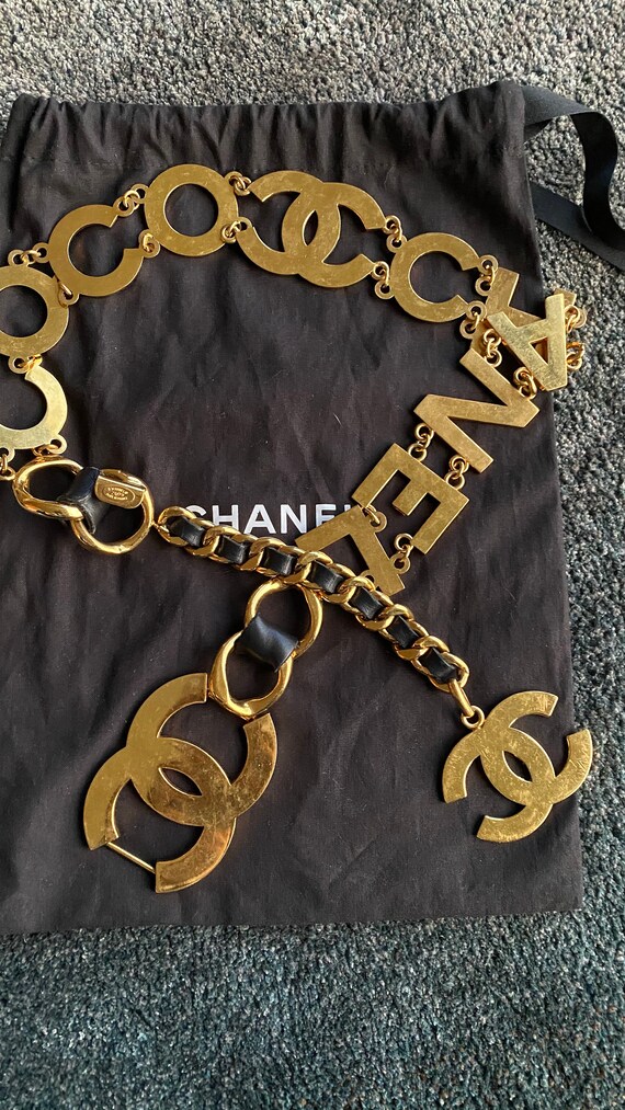 Chanel Jumbo CC Logo Vintage Belt