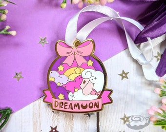 Dream On Enamel Pin // Glitter, Sheep, Dreams, Cute, Kawaii