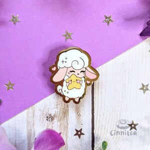 Catching Dreams Enamel Pin // Glitter, Sheep, Dreams, Cute, Kawaii image 4