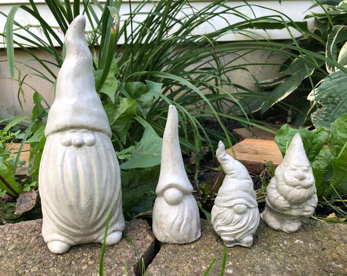 Gnomes, Concrete Gnomes, Cement Gnomes,garden Decor, Garden Gnome