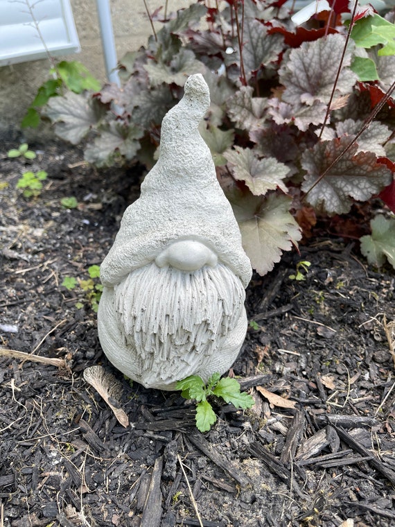Gnomes Concrete Gnomes Cement Gnomesgarden Decor Garden Etsy