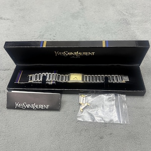 Vtg Yves Saint Laurent Tank Watch