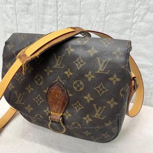 vtg monogram louis vuitton saint cloud shoulder bag