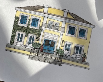 Watercolor House Portrait: A Custom Drawing of your Home!