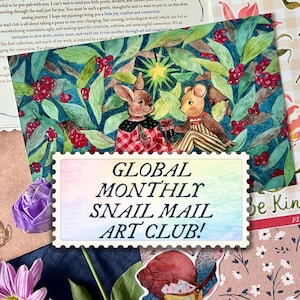 Happy Mail Monthly Art Print & Sticker Club: Subskrypcja Snail Mail zdjęcie 1