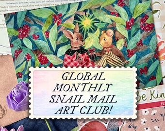 Happy Mail Monthly Art Print & Sticker Club: Snail Mail Subscription