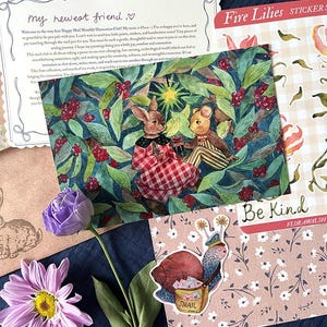 Monthly Snail Mail Art Print & Sticker Subscription Box image 2