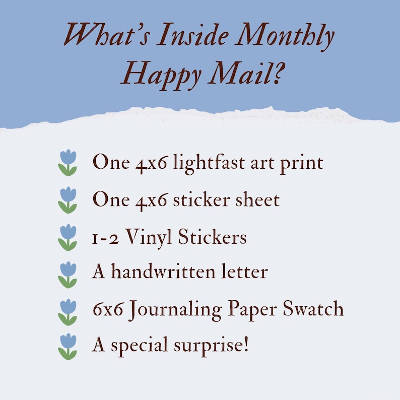 Happy Mail Monthly Art Print & Sticker Club: Subskrypcja Snail Mail zdjęcie 5