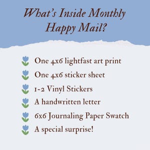 Monthly Snail Mail Art Print & Sticker Subscription Box image 3