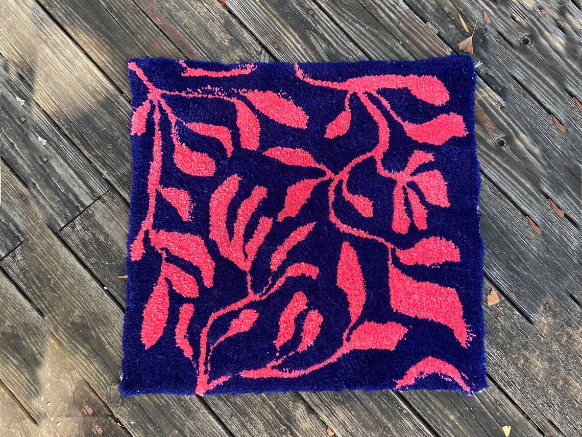 Handmade Custom Tufted Rug Wall Art Car Mat Texture Bathroom Etsy