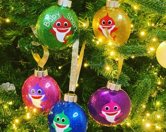 baby shark christmas ornament