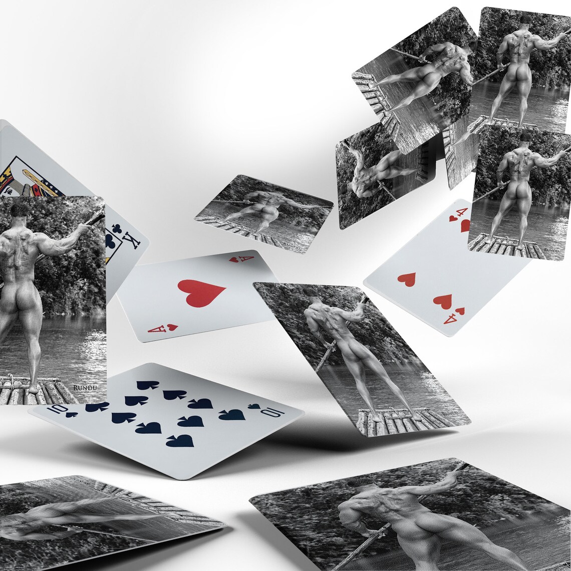 RUNDU Male Playing CardsDuo Set 2 Casino Grade Traditional Etsy