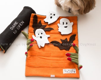 Dare to Open Halloween Snuffle mat - snuffle mat, dog toy, cat toy,snuffle mat, interactive, mental exercise, slow down eating habits