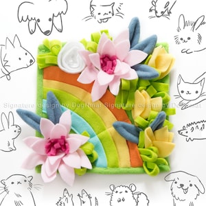 Flower Garden Snuffle Mat-dog toy, pet toy, interactive, mental exercise, brain game, mentally stimulating game, pet gift