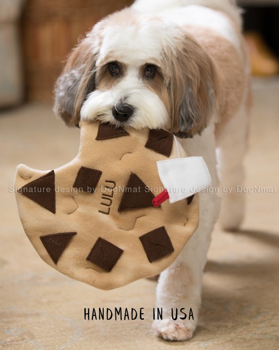 Chocolate chip online cookie dog toy