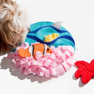 Finding Kibble Snuffle dog toy-Handmade snuffle mat ,interactive, mental exercise, dog gift, brain game, mentally stimulating game