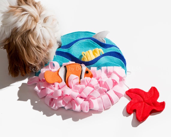 Finding Kibble Snuffle Dog Toy handmade Snuffle Mat interactive