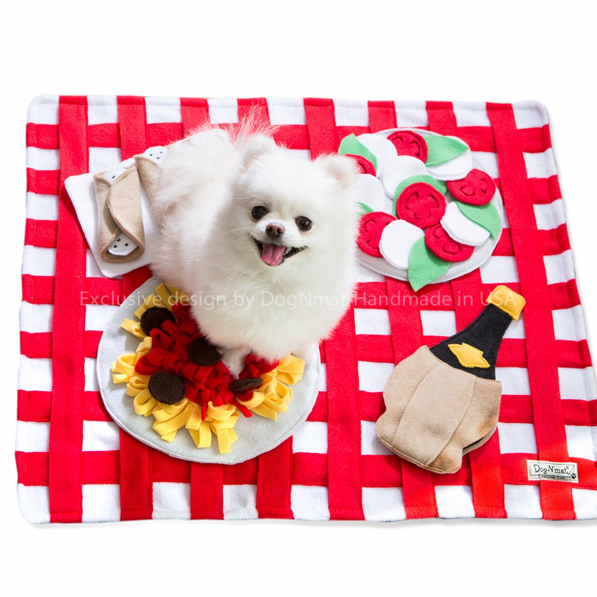 Personalized Pizza Dog Toys. Frisbee, Fetch,dog Toy, Snuffle Mat, Dog Gift,  Agility Training, Interactive, Sniff and Seek Toy, Pet Nose Work 