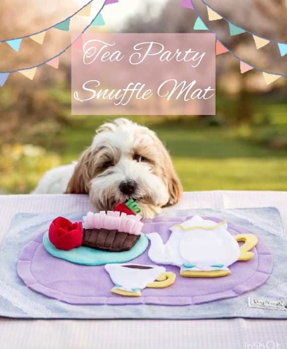 Tea Party Snuffle Mat dog Toy Snuffle Mat Interactive Mental