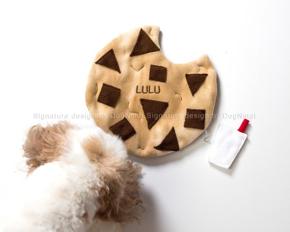 Chocolate Chip Cookie Snuffle Mat-handmade Dog Toy, Pet Toy, Interactive,  Mental Exercise, Pet Gift, Brain Game, Mentally Stimulating Game 