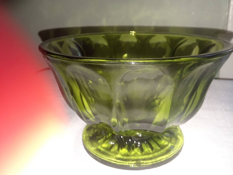 Download Early American Pressed Glass Green Bowl Dining Serving Home Living Safarni Org