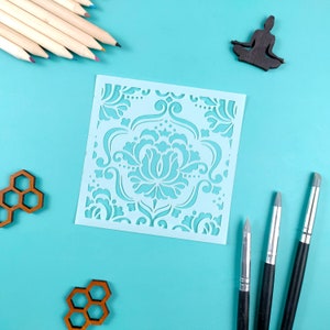 Mandala stencil, Mandala tile stencils for furniture, Stencils for painting, Custom stencils for painting, Stencils for furniture