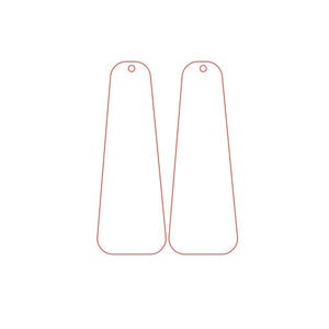 Wood Cutout Shapes, Long Laser Cut Earring Blanks Shapes In Bulk, Unfinished Wood Shapes, Wood Cutouts For Crafts