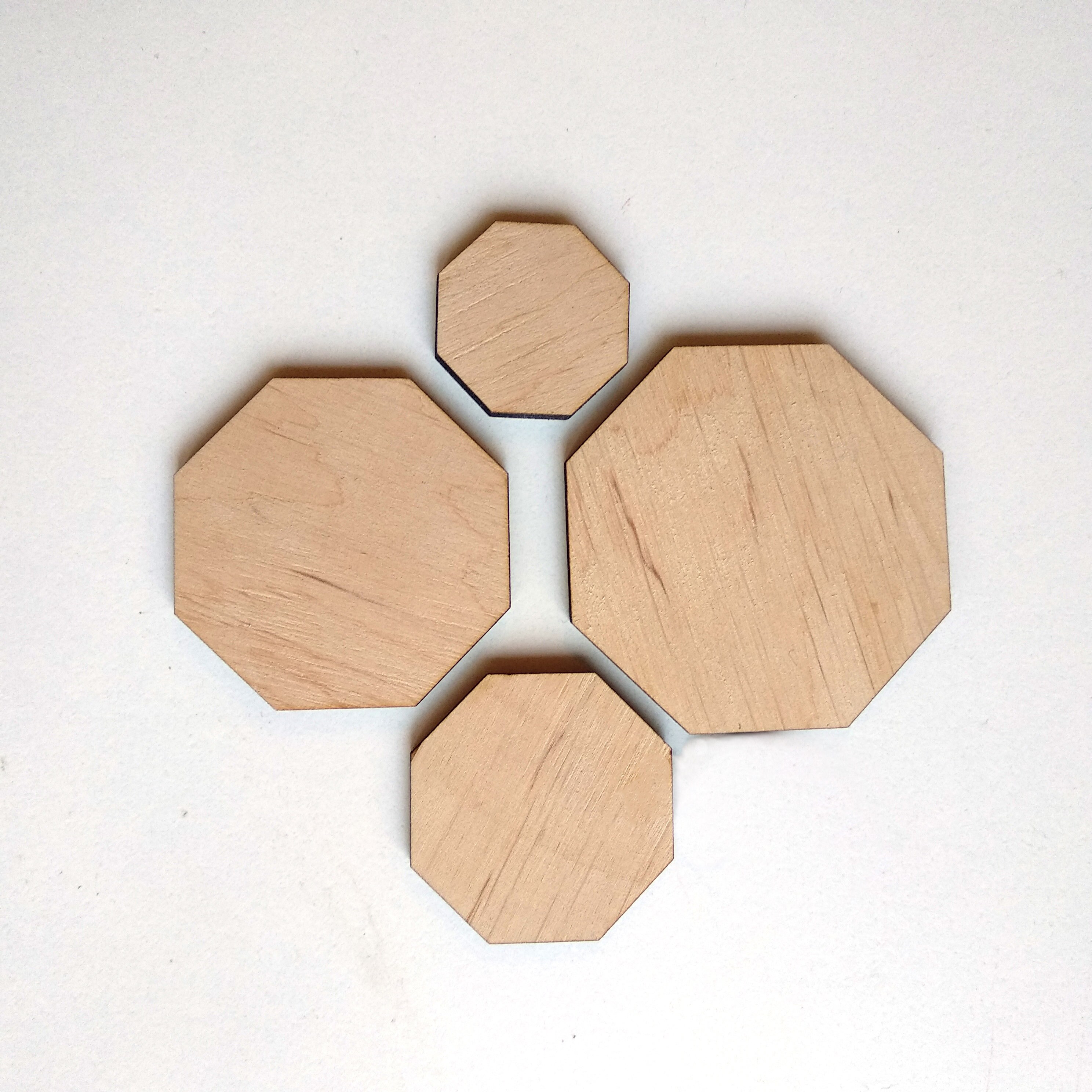 10 Wood Octagon Shape Wood Bases Crafts Wood Crafts Handmade Etsy