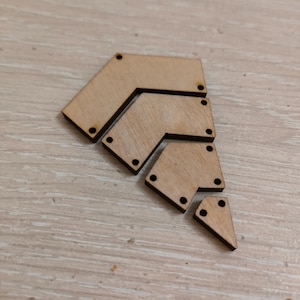 Laser Cut Earring Blanks Shapes In Bulk, Wood Cutouts For Crafts