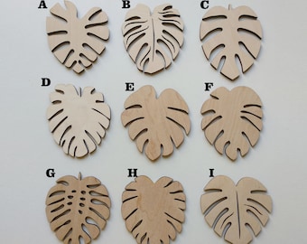 Monstera wood blanks with hols for Dolse.