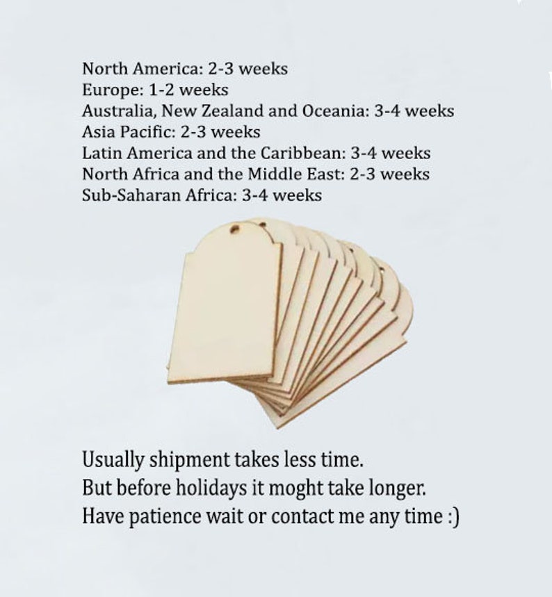 10 Personalized Tag Blanks Name Tag Wood Tag Custom Tag Holder Etsy