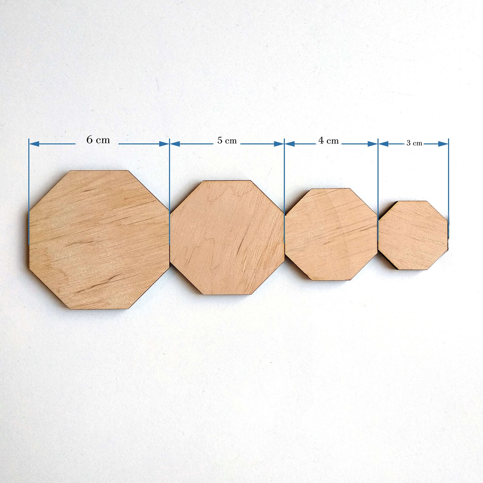 10 Wood Octagon Shape Wood Bases Crafts Wood Crafts Handmade Etsy